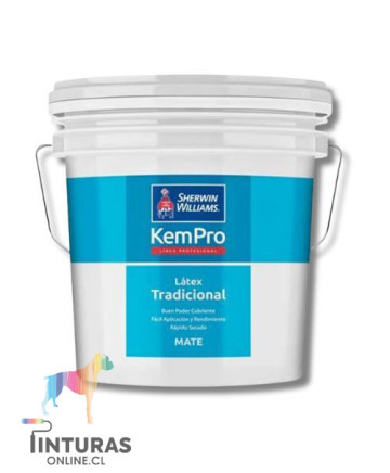 Sherwin Williams Látex Kem Pro Blanco - Tineta 4 Galones | Pintura Interior/Exterior